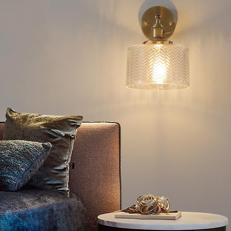 Nordic Brass Cylinder Wall Light