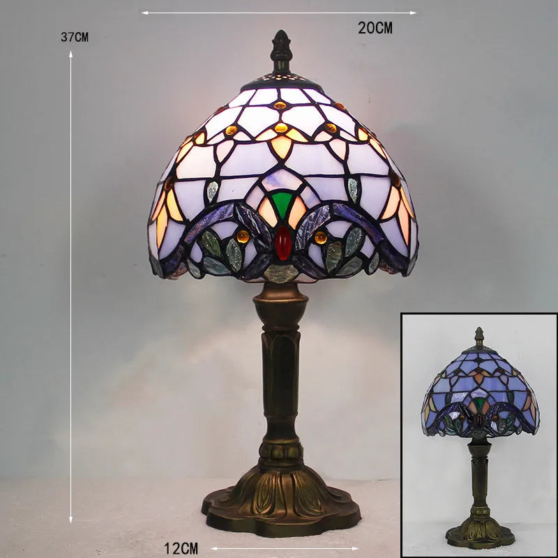 Vibrant Glass Desk Lamp