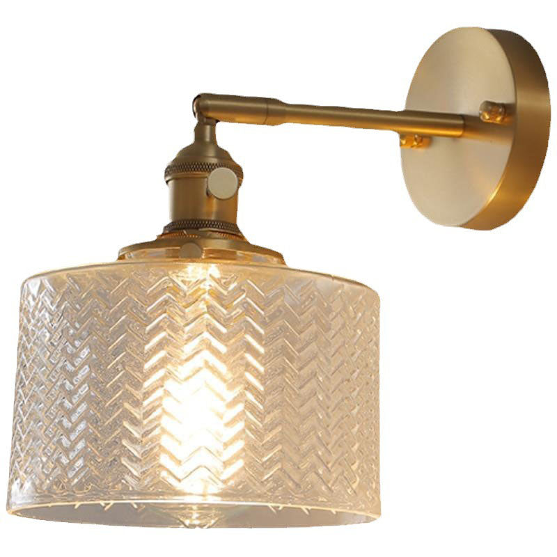 Nordic Brass Cylinder Wall Light