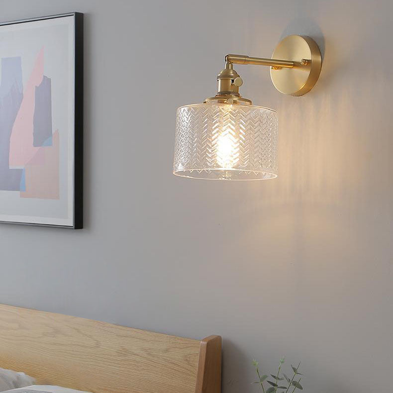 Nordic Brass Cylinder Wall Light