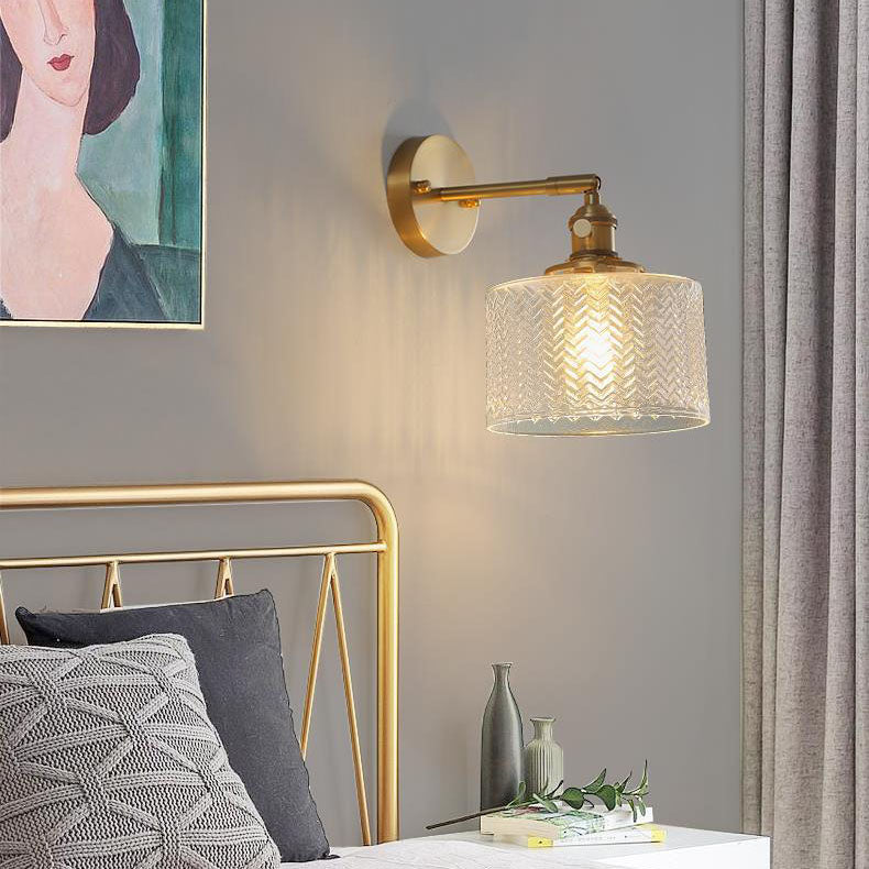 Nordic Brass Cylinder Wall Light