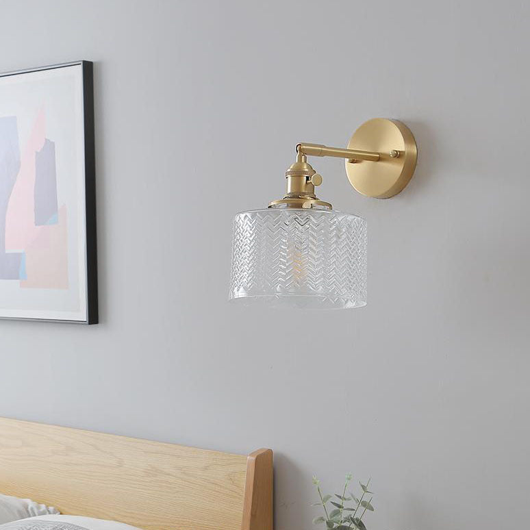 Nordic Brass Cylinder Wall Light