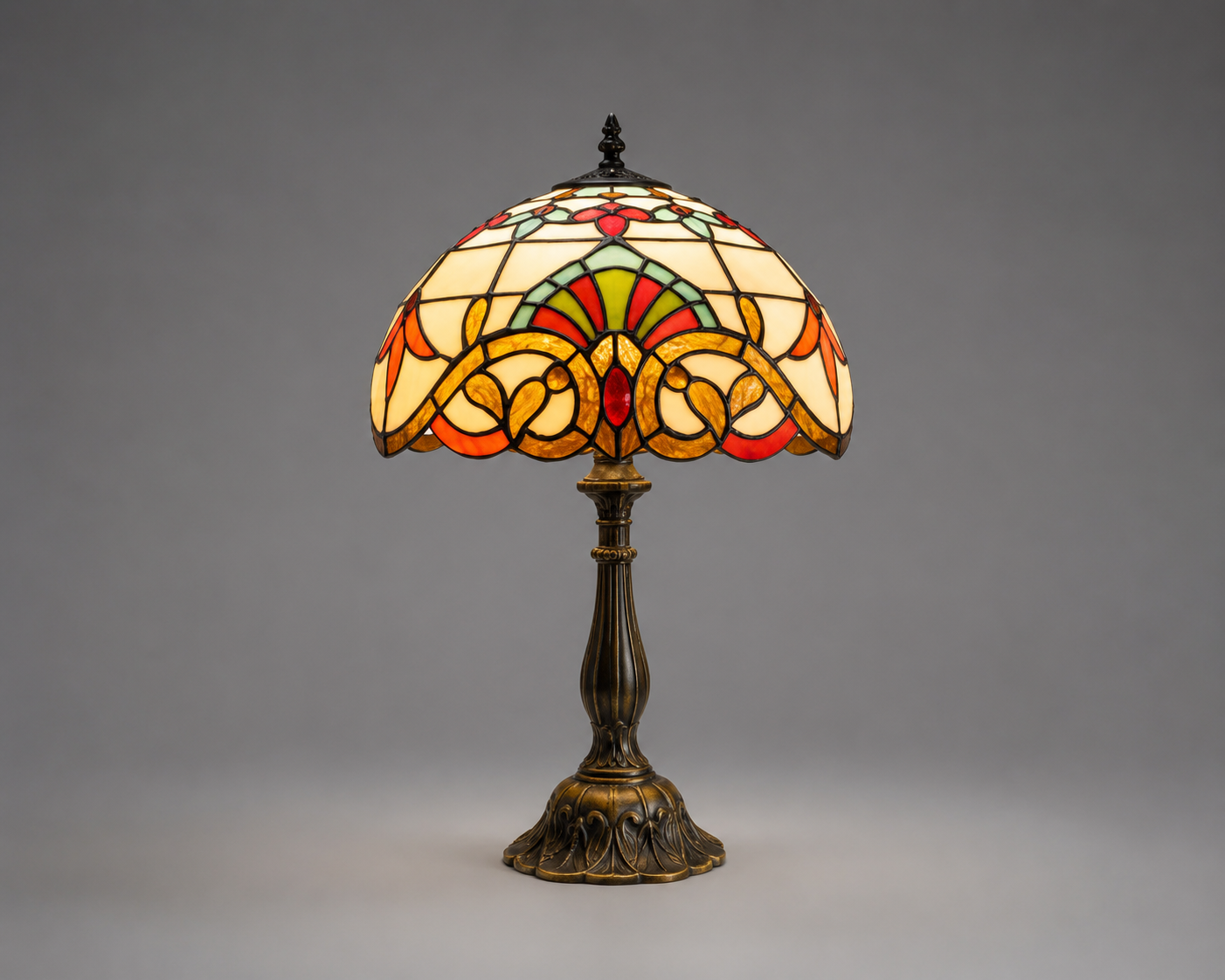 Vibrant Glass Desk Lamp