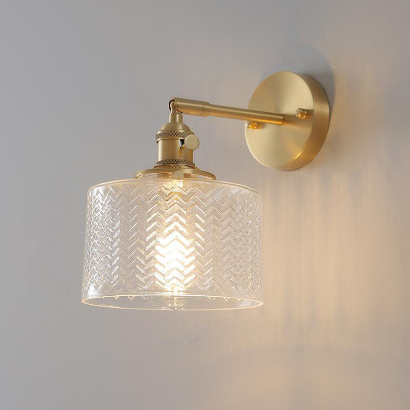 Nordic Brass Cylinder Wall Light