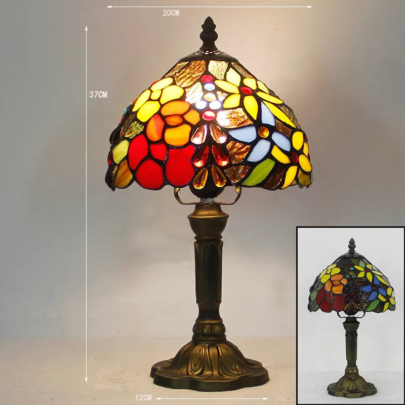 Vibrant Glass Desk Lamp