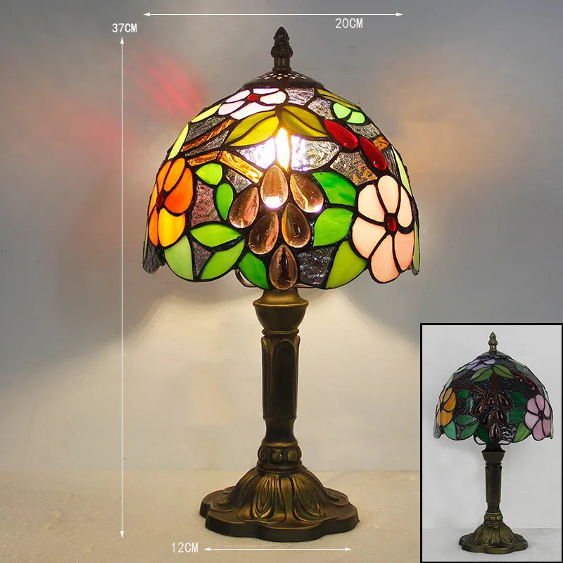 Vibrant Glass Desk Lamp