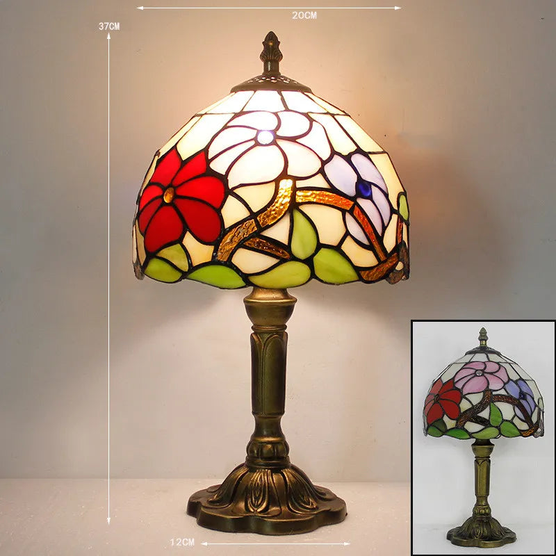 Vibrant Glass Desk Lamp