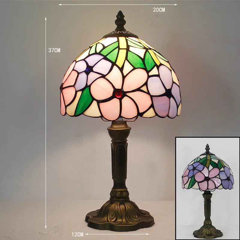 Vibrant Glass Desk Lamp